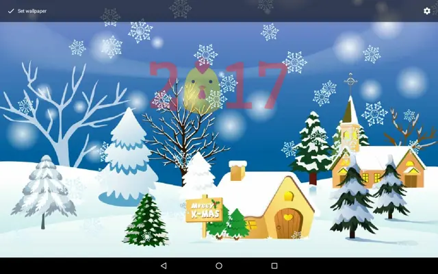 Funny Christmas Live Wallpaper android App screenshot 0