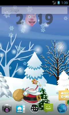 Funny Christmas Live Wallpaper android App screenshot 4